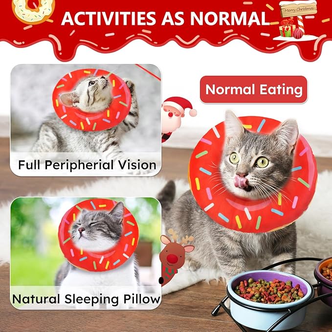 Cat Cone Collar Soft, Cat Recovery Collar - Image 3