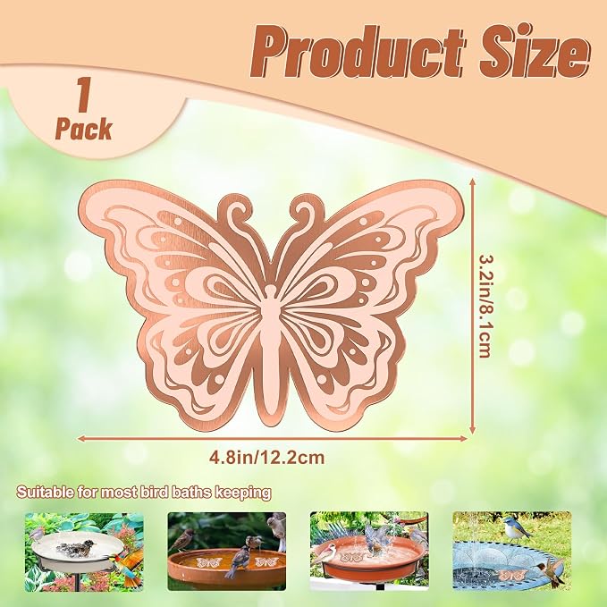 Bird Bath Copper Disk, 0.6mm Reinforced 99.9% Pure Copper Cleaning Disk - Image 2