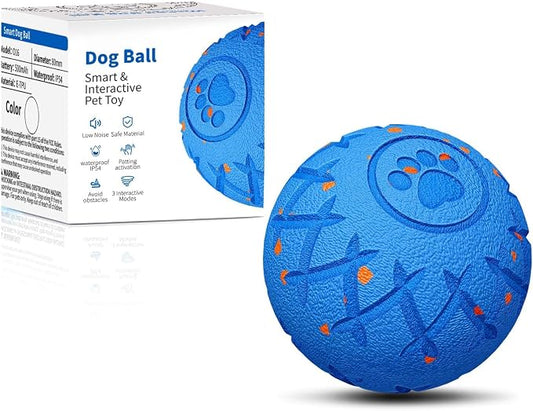 Interactive Dog Ball, Automatic Moving, Bouncing and Rotating, Silent Foam by XINGZUAN