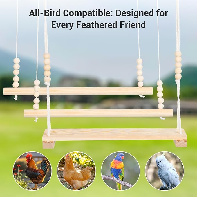 Chicken Swing, Easy Install Chicken Perch, Fun Poultry Toys - Image 2