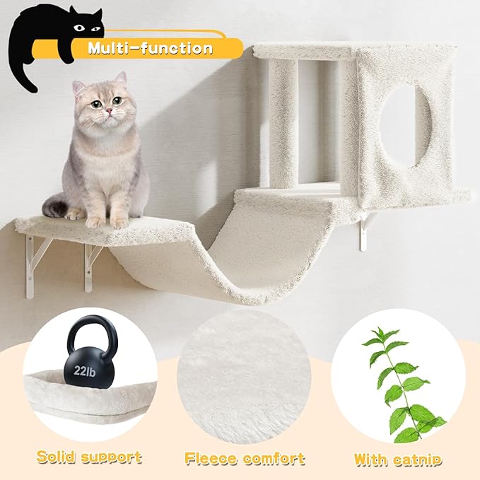 NUNU LAB Wall Mounted Cat Furniture Set - Image 4