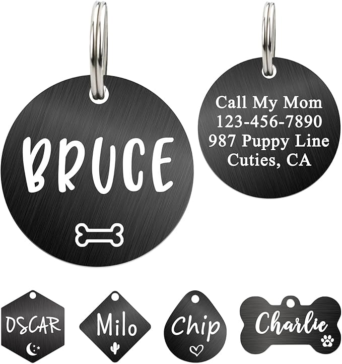 Ultra Joys Custom Personalized Dog ID Tag by UltraJoys