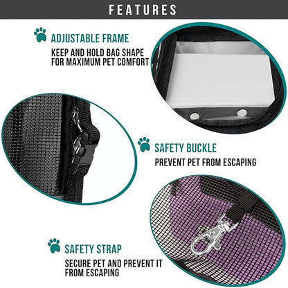 PetAmi Dog Purse Carrier for Small Dogs, Airline Approved Soft Sided Pet Carrier - Image 5