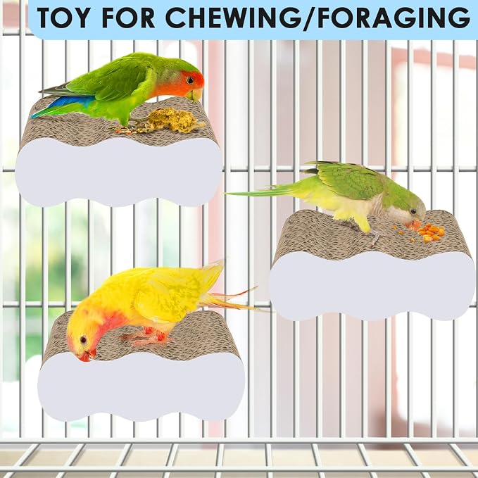 KATUMO Bird Perch Conure Cage Stand Parakeet Shredder Foraging Toys Cockatiel - Image 6