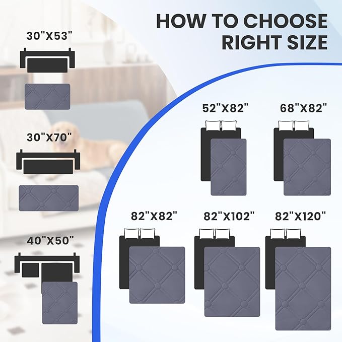 Waterproof Couch Covers for Pets, Waterproof Dog Bed Cover, Anti-Slip Soft Dog - Image 4