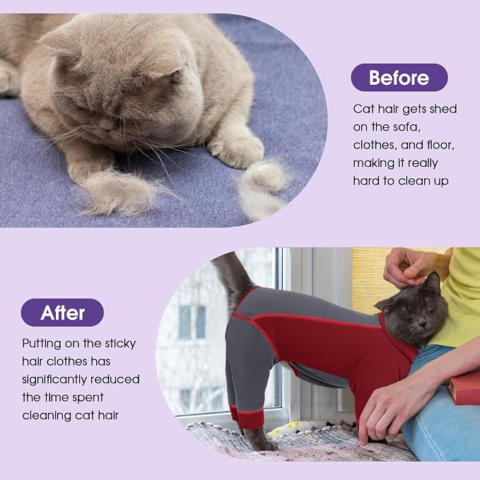 SUNFURA Hair Sticky Cat Clothes, Cat Sweater - Image 4