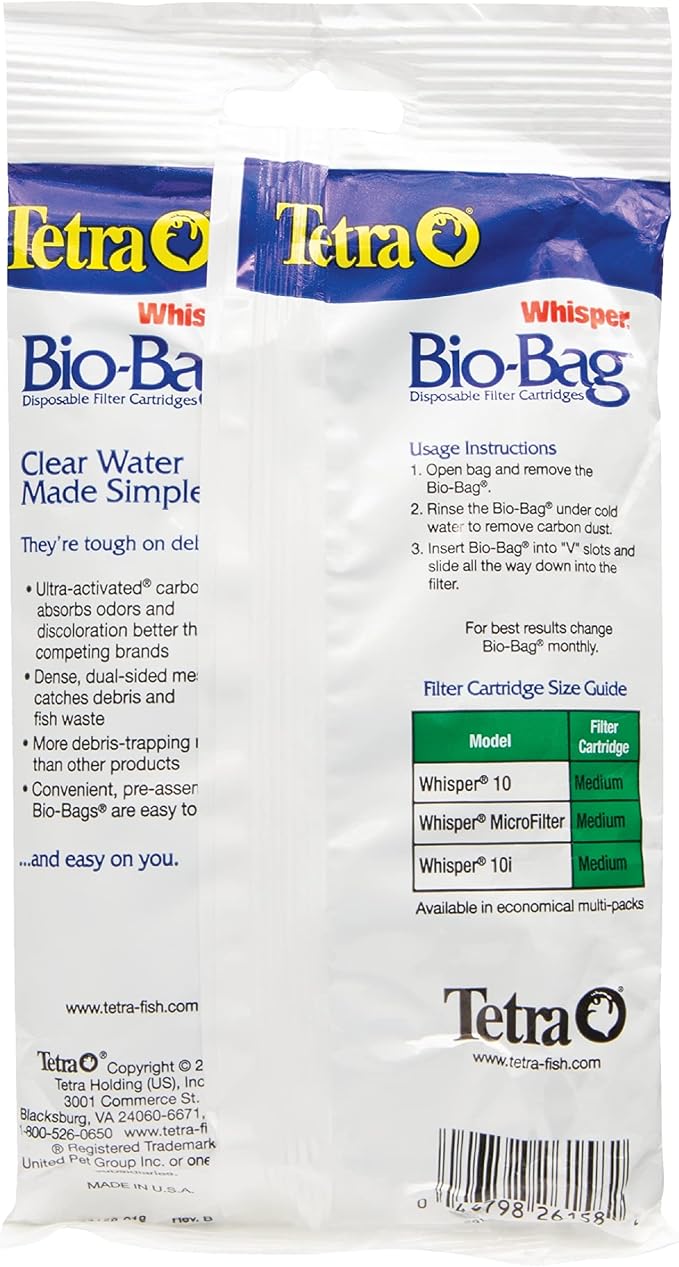 Tetra Whisper Bio-Bag Filter Aquarium Cartridges, Medium Filter - Image 3