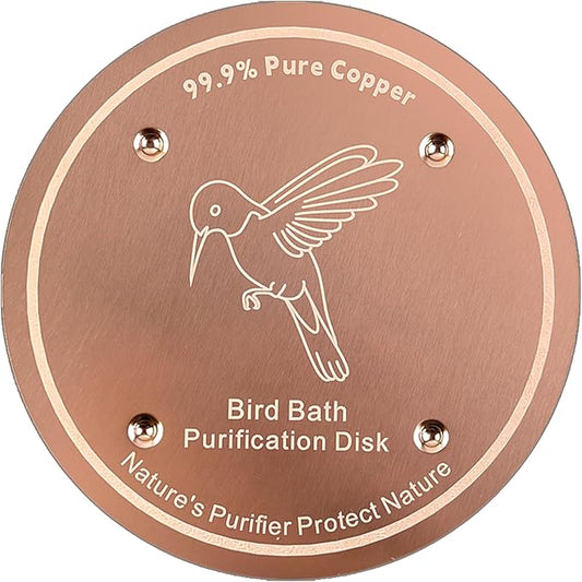 1 Pcs Copper Disc for Bird Bath | 99.99% Pure Copper Plate & Birdbath Disk | by Unknown