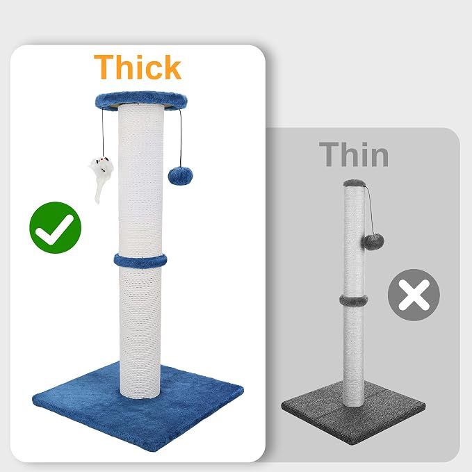 Cat Scratching Post 34 Inches Heavy Duty and Thicker Cat Scratching Post Sisal - Image 4