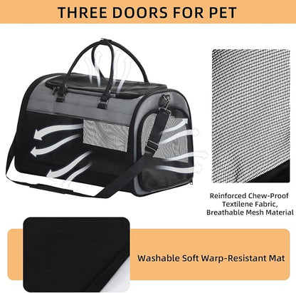 PET MARVEL Cat Carrier Soft Sided Large - Image 3