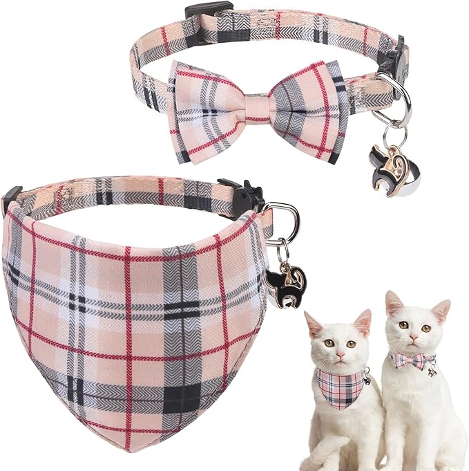 SCENEREAL Plaid Cat Collar by SCENEREAL