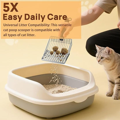 Heavy Duty Stainless Steel Cat Litter Scoop - Image 3