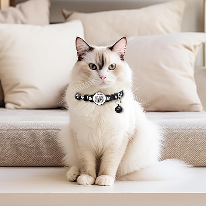 Peace of Mind Cat Collar 2-Pack: QR Code Tag - Image 6