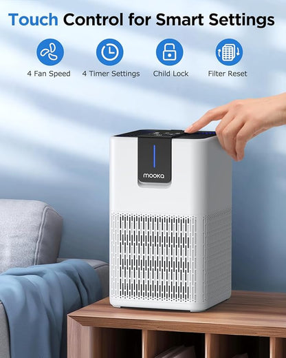 Air Purifiers for Home Large Room 1250 Ft², MOOKA H13 HEPA Air Purifier for - Image 7
