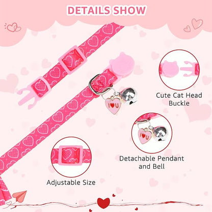 SCENEREAL Valentine's Day Cat Bandana Collars - Image 2