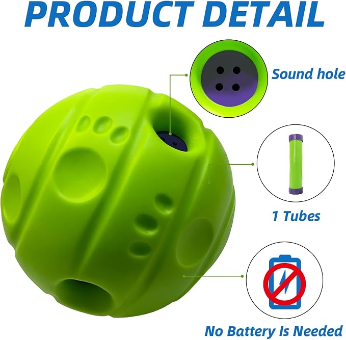 Dog Toys Ball, Interactive Dog Ball, No Paint, Gibbering Sound - Image 2