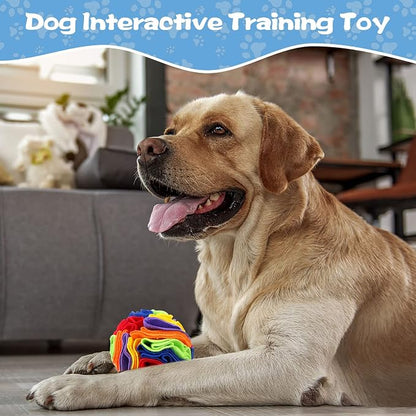 Droutti 3 Pcs Snuffle Ball for Dogs Stress Relief Interactive Dog Snuffle Ball - Image 7