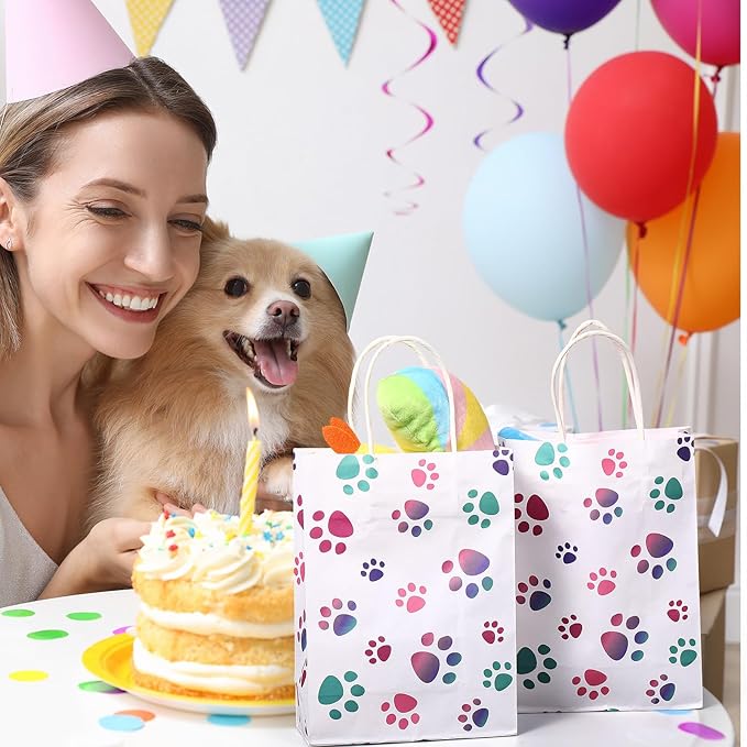 Blulu 20 Pcs Puppy Dog Paw Gift Bags - Image 6