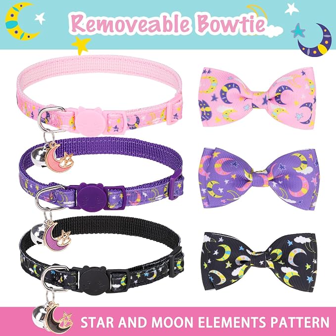 SCENEREAL Cat Collar Breakaway 3 Pack - Image 4