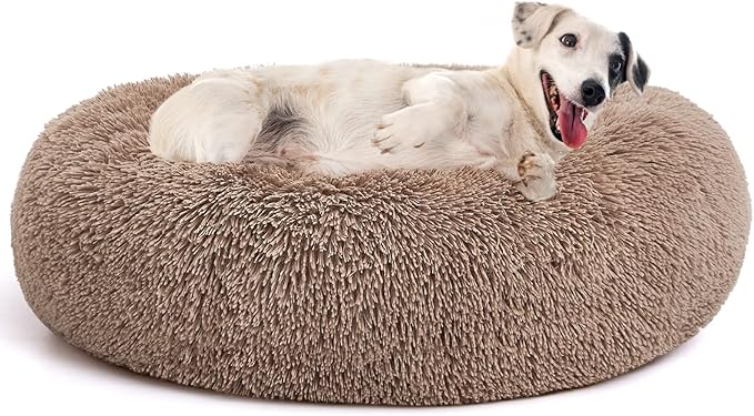 MIXJOY Orthopedic Dog Bed Comfortable Donut Cuddler Round Pet Beds Ultra Soft by MIXJOY