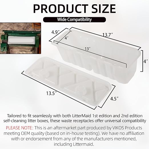 20-Pack Litter Box Waste Receptacles Compatible - Image 2