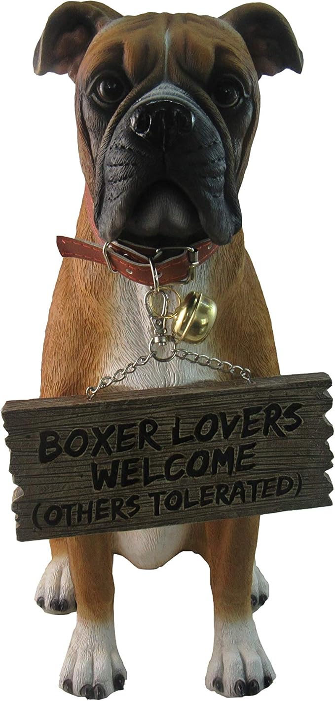 DWK Front Porch Dog Outdoor Welcome Sign Decorative Statue | Cute Dog Welcome by DWK