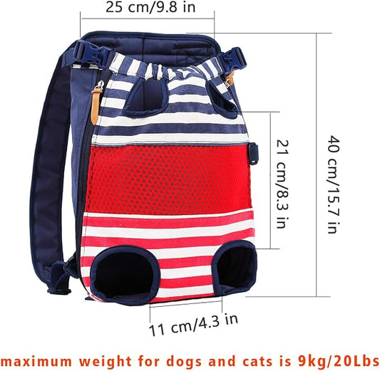 Lifeunion Legs Out Dog Carrier Backpack Hands-Free Adjustable Pet Travel Carrier - Image 2
