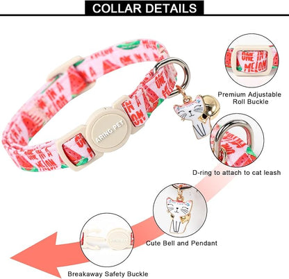 ARING PET 2 Pack Cat Collar-Cute Cotton Cat Collar - Image 2
