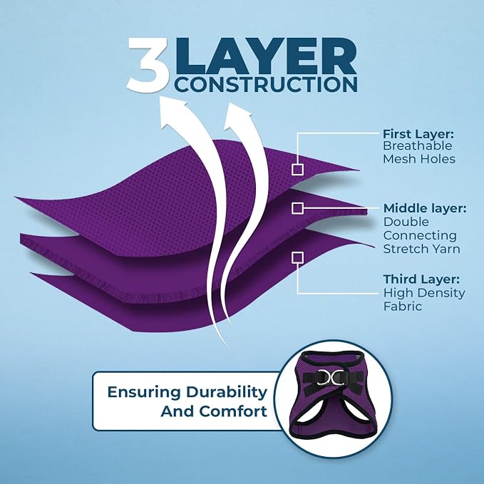 Best Pet Supplies Voyager Step-in Air All Weather Mesh Harness and Reflective - Image 5