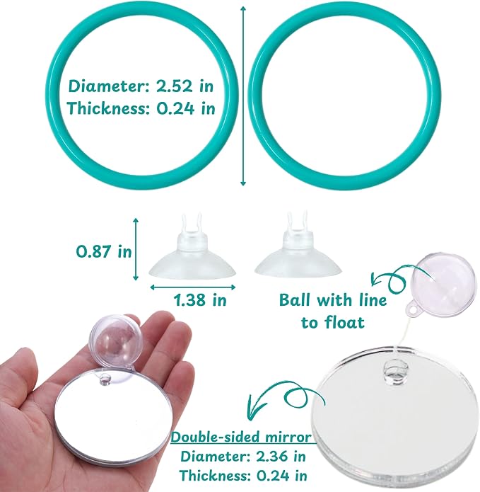 2 pcs Betta Ring Enrichment Toys - Image 2