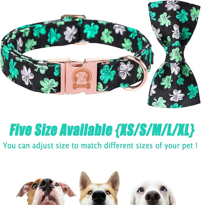 MR. CHUBBYFACE St.Patrick's Clover Dog Collar - Image 3