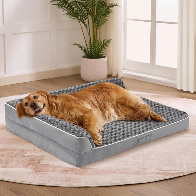 Dog Bed Large Sized Dogs, XXL Orthopedic Dog Bed by Aeroluxe
