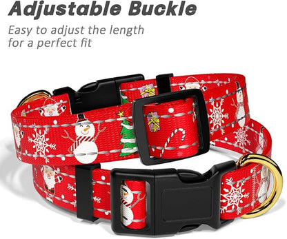 Reflective Dog Collar, Cute Christmas Style Dog Collars - Image 6