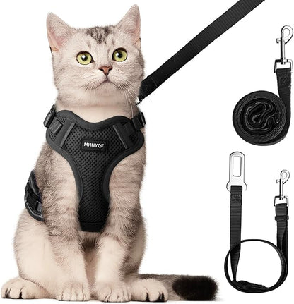 Cat Harness and Leash Set, Cat Car Harness, Soft and Breathable Vest by Unknown