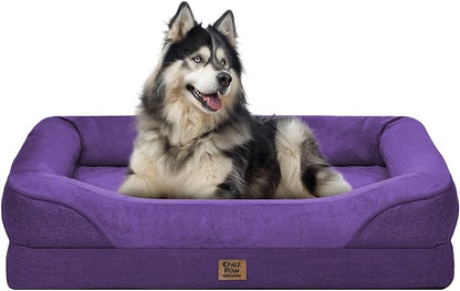 Washable Orthopedic Large Dog Bed by ChezPaw