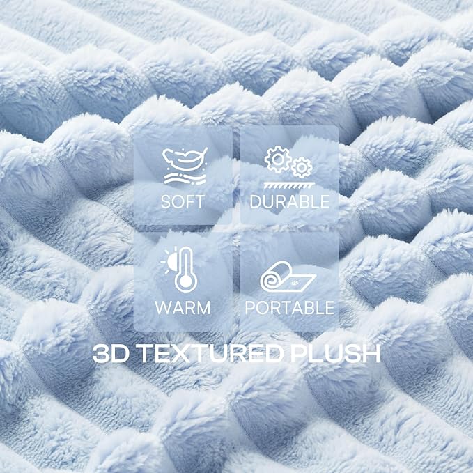 LINENLUX 1 Pack 3 Soft Dog Blanket Washable Warm Fleece Cat Blankets - Image 2