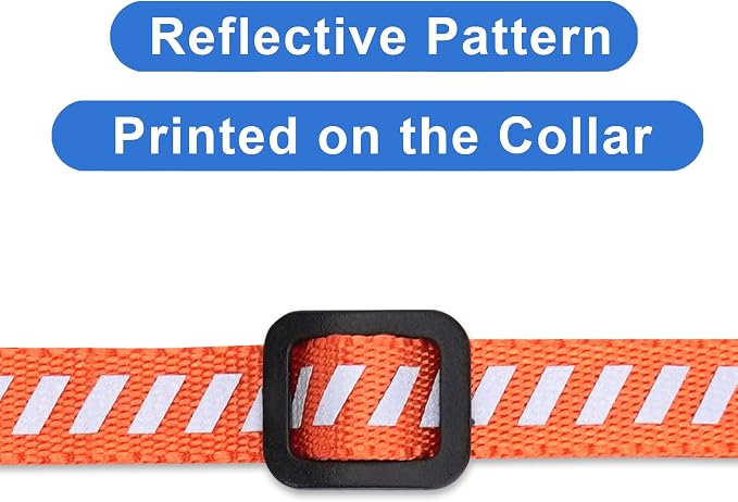 Pawtitas Personalized Orange Reflective Cat Collar – Adjustable Custom Collar - Image 6