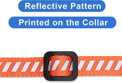 Pawtitas Personalized Orange Reflective Cat Collar – Adjustable Custom Collar - Image 6