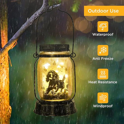 Cocker Spaniel Dog Gifts for Women/Men Cocker Spaniel Solar Lanterns Birthday - Image 5