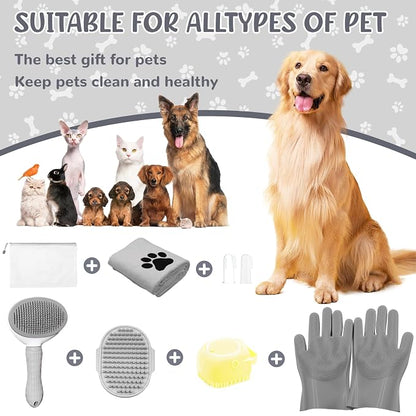 Dog Grooming Kit for Shedding – 8-Piece Pet Grooming Supplies - Image 8