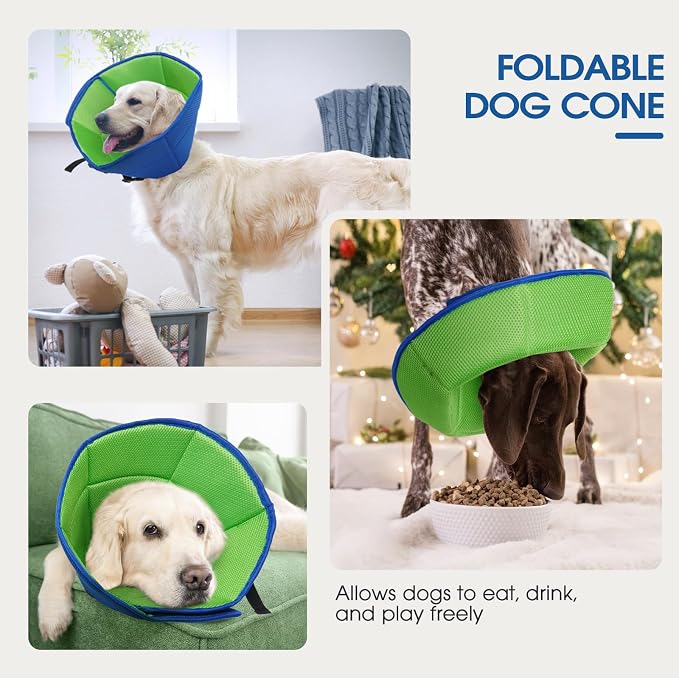 Dog Cone for Large Dogs After Surgery, Adjustable Soft Recovery Cone Collar for - Image 6