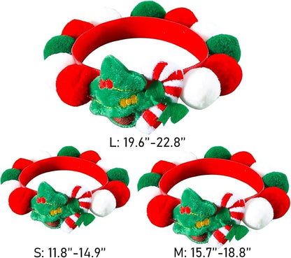 Lionheart glory Christmas Collar Pom-Pom Plush Ball Collar - Image 3