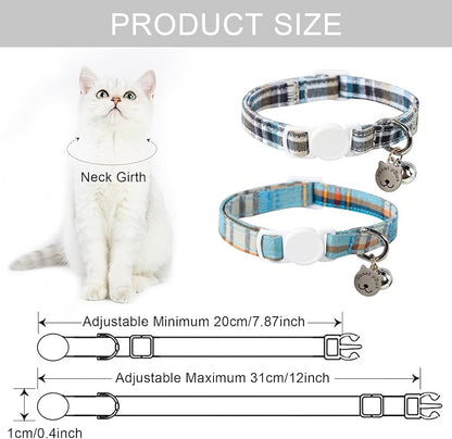 Lionet Paws 2pcs Pack Cotton Cat Collar, Breakaway Buckle - Image 5
