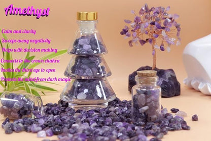 Amethyst Healing Crystal Chips Bulk Gemstones Sets Tumbled Chips Crushed Stones - Image 5