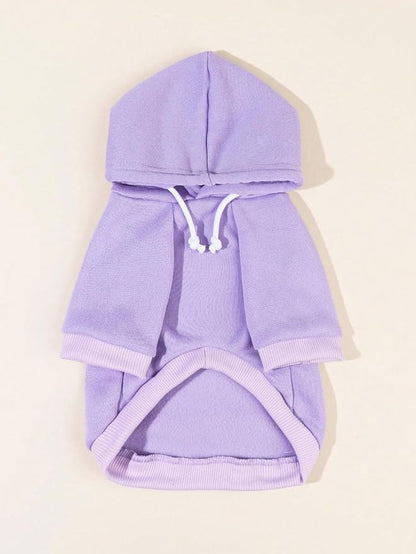 QWINEE Basic Dog Hoodie Sweatshirt Puppy Sweater Warm Cat Costumes Pet Clothes - Image 4