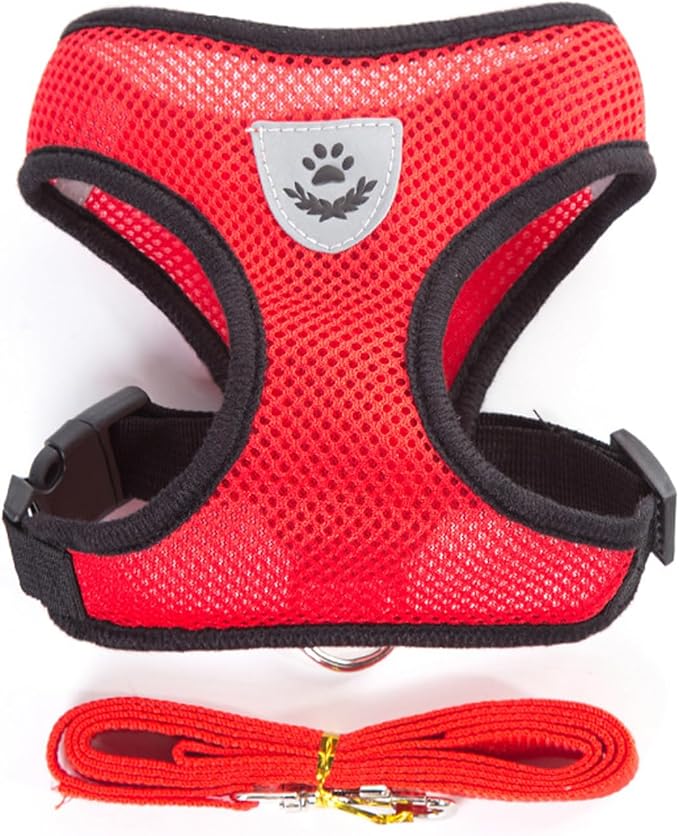 Shudyear Cat Harness and Leash, Adjustable Soft Mesh, Anti-Escape, Reflective - Image 7