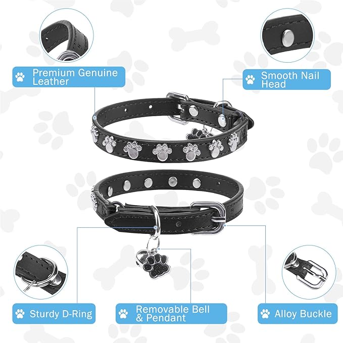 SCENEREAL Leather Cat Collar - Image 4