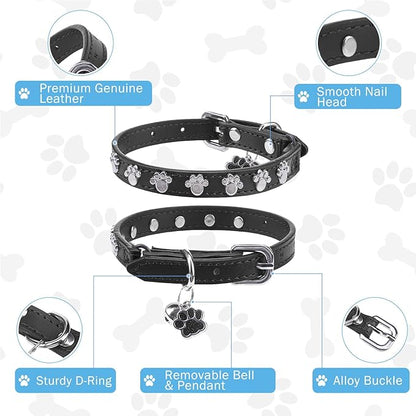 SCENEREAL Leather Cat Collar - Image 4