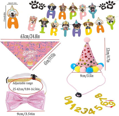 Happy Birthday Dog Party Supplies Kit - Image 2