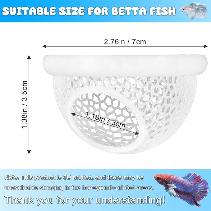 Floating Betta Hide & Shrimp Cave – All-in-One Aquarium Hammock, and Safe - Image 3